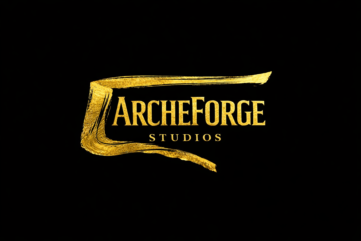 ArcheForge Studios Golden Logo